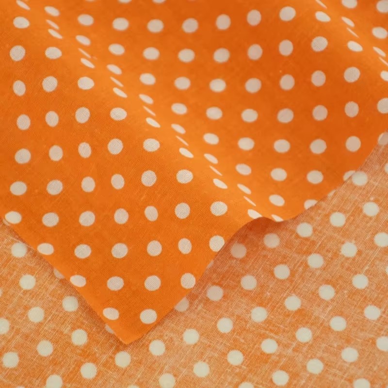 50X150CM White Orange Polka Do - Home Textiles & Decorations 评论和价格
