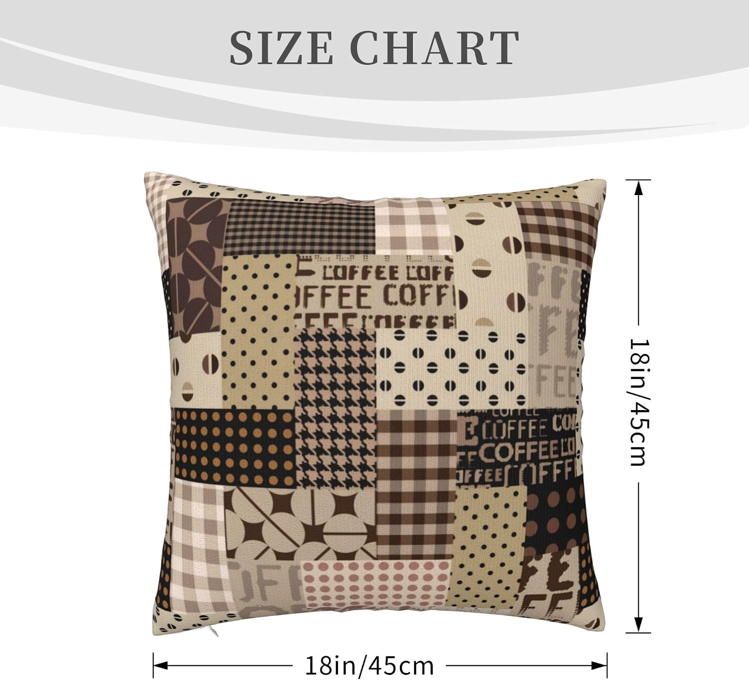 Coffee Time Throw Pillow Cover - Pillow Insert 18X18 评论和价格