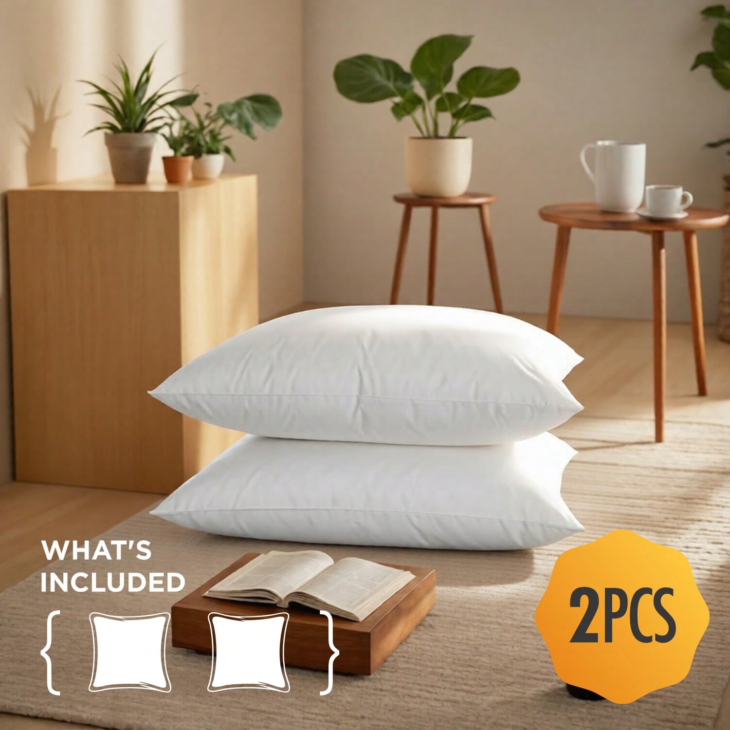 2‑Pack & 4‑Pack 12x20 18x18 De - Pillow Insert 18X18 评论和价格